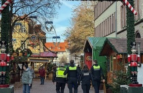 Polizeiinspektion Göttingen: POL-GÖ: (406/2025) Zwei Wochen Göttinger Weihnachtsmarkt: Polizei Göttingen verzeichnet bislang keine besonderen Einsatzanlässe, Streifenteams täglich in der Innenstadt präsent