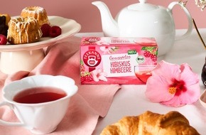 Teekanne GmbH & Co. KG: Pressemitteilung: Hibiskus trifft Himbeere: Fruchtiger Zuwachs f&uuml;r den TEEKANNE Genussgarten