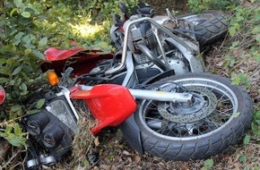 Kreispolizeibehörde Olpe: POL-OE: 65-Jähriger Motorradfahrer bei Unfall