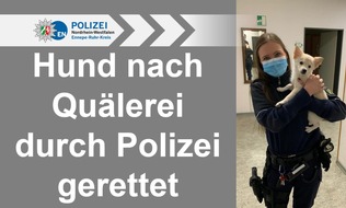 Kreispolizeibehörde Ennepe-Ruhr-Kreis: POL-EN: Schwelm- Hund nach Quälerei durch Polizei gerettet