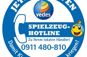 VEDES AG: VEDES Spielzeug-Hotline - die Nummer für ganz Deutschland