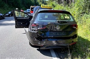 Polizeipräsidium Westpfalz: POL-PPWP: Verletzter bei Auffahrunfall