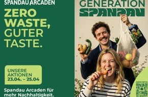 Spandau Arcaden: &bdquo;Zero Waste, guter Taste&ldquo; &ndash; Nachhaltigkeitstage in den Spandau Arcaden beginnen mit Social Day bei der Tafel und Clean-up in der Spandauer Altstadt