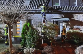 Freiwillige Feuerwehr der Gemeinde Sonsbeck: FW Sonsbeck: Brandeinsatz in Labbeck in der Silvesternacht