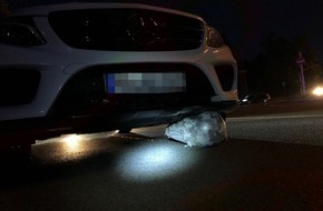 Polizei Hagen: POL-HA: Fleischspieß landet unter Mercedes