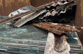 Polizei Bielefeld: POL-BI: Asbestplatten illegal entsorg- Zeugen gesucht