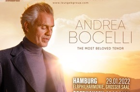 Leutgeb Entertainment Group GmbH: Konzertverschiebung Andrea Bocelli