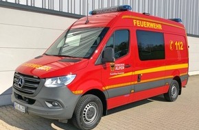 Freiwillige Feuerwehr Alpen: FW Alpen: Überörtliche Unterstützung Großbrand