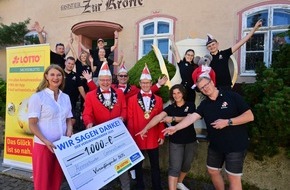 Sächsische Lotto-GmbH: Sachsenlotto-Vereinstausender für Heinrichsorter Carnevalsverein: Wenn Tradition renoviert werden muss