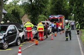 Feuerwehr Dortmund: FW-DO: Verkehrsunfall mit mehreren Fahrzeugen fordert 5 Verletze