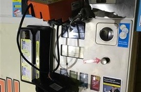 Polizeipräsidium Westpfalz: POL-PPWP: Zigarettenautomat aufgebrochen