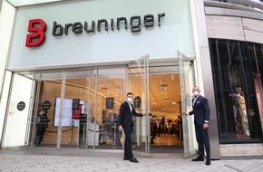 E.Breuninger GmbH & Co.: Breuninger Stores erstmals seit Dezember wieder geöffnet / Medieninformation mit rechtefreiem Bild- und Videomaterial