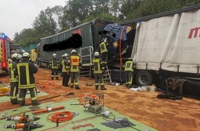 Feuerwehr Gevelsberg: FW-EN: Schwerer Verkehrsunfall auf Autobahn