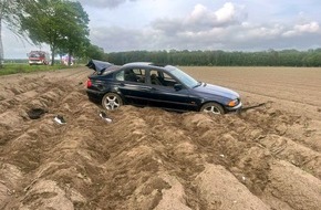 Polizeiinspektion Stade: POL-STD: Drei zum Teil schwer verletzte Autoinsassen bei Verkehrsunfall zwischen Harsefeld und Hollenbeck