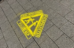 Polizeipr&auml;sidium Rheinpfalz: POL-PPRP: Achtung Taschendiebe - Polizei warnt mit Spr&uuml;hkreide