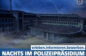 PD Main-Taunus - Polizeipräsidium Westhessen: POL-MTK: Veranstaltung im Polizeipräsidium Westhessen:
Nachts im Polizeipräsidium - erleben, informieren, bewerben