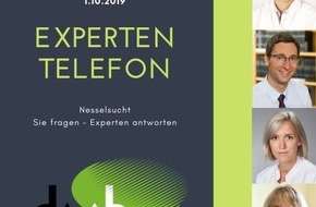 Deutscher Allergie- und Asthmabund e.V.: Experten-Telefon zum Welt-Urtikaria-Tag 1.10.2019