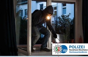 Kreispolizeibehörde Hochsauerlandkreis: POL-HSK: Druck auf Einbrecher wächst