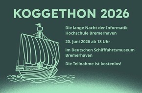 Hochschule Bremerhaven: Hochschule Bremerhaven und Deutsches Schifffahrtsmuseum laden zum &bdquo;Koggethon&ldquo; ein