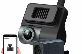 PEARL GmbH: NavGear Kompakte 4K-Dashcam MDV-3000 mit Full-HD-Heckkamera, G-Sensor, Parkwächter, App: Fahrten nach vorne und hinten filmen - mit Live-Bild per App