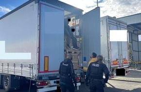 Hauptzollamt Braunschweig: HZA-BS: Gemeinsame Pressemitteilung des Hauptzollamts Braunschweig und der Polizeiinspektionen Braunschweig und Wolfsburg/Helmstedt: Das Zollamt Helmstedt-Autobahn entdeckt illegal Einreisende in einem LKW