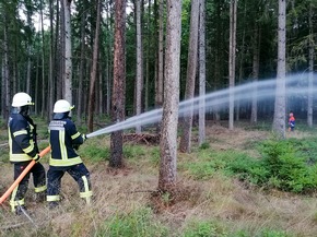 FW-SE: Waldbrandübung SePi in der Försterei Haselbusch