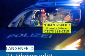 Polizei Mettmann: POL-ME: 27-Jähriger durch Stichverletzungen schwer verletzt - Langenfeld - 2401052