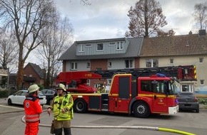 Feuerwehr Grevenbroich: FW Grevenbroich: Zwei Verletzte nach Küchenbrand in Grevenbroich-Allrath
