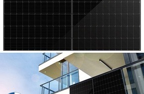 PEARL GmbH: Strom effizient selbst erzeugen durch optimierte Selbstreinigung: DAH Solar Monokristallines Solarmodul, Full-Screen, Halbzellen, 410 Watt, schwarz