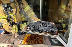 Feuerwehr Ratingen: FW Ratingen: Küchenbrand in Ratingen Mitte