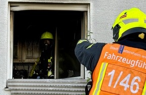 Kreisfeuerwehrverband Main-Taunus e.V.: Feuerwehr MTK: K&uuml;chenbrand in Okriftel: Wohnung nicht mehr bewohnbar