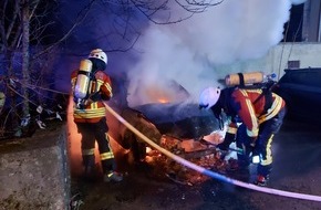 Freiwillige Feuerwehr Stockach: FW Stockach: Fahrzeugbrand