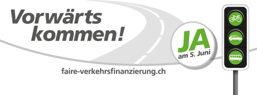 ACS Automobil Club der Schweiz: Gleich lange Spiesse für Strasse und Schiene - ACS unterstützt
Initiative "für eine faire Verkehrsfinanzierung" vorbehaltlos