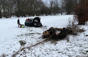 Polizei Aachen: POL-AC: Verkehrsunfall: Auto landet im Feld