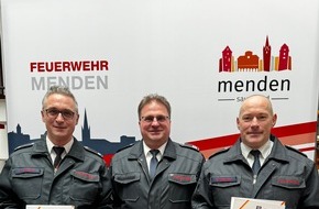 Freiwillige Feuerwehr Menden: FW Menden: Beförderungen nach erfolgreicher Laufbahnprüfung
