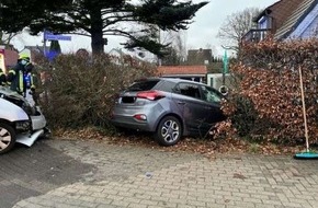 Polizeiinspektion Verden / Osterholz: POL-VER: ++ Zusammenstoß mit Pferd ++ Radfahrer verletzt ++ Auto übersehen (mit Foto) ++