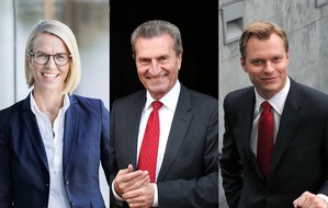 EBS Universität stellt weitere Weichen auf Erfolg: Günther H. Oettinger als Präsident und Martin Böhm als Rektor kommen in das Führungsteam