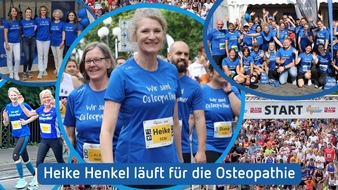 Verband der Osteopathen Deutschland e.V.: Mit Ausdauer für gesetzliche Anerkennung: Verband setzt starkes Zeichen beim Wiesbadener City Marathon / Heike Henkel läuft für die Osteopathie: VOD geht mit starkem Team ins Rennen