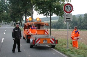 Polizeiinspektion Hameln-Pyrmont/Holzminden: POL-HOL: Die gefährlichsten 800 Meter Bundesstraße / Geschwindigkeitsbegrenzung soll Unfallserie stoppen