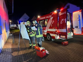 KFV Bodenseekreis: Großbrand in Neufrach - Feuerwehr verhindert Übergreifen auf Wohnhaus