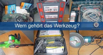 Polizeipräsidium Mittelhessen - Pressestelle Wetterau: POL-WE: Wem gehört das Werkzeug?

Polizei in Nidda bittet um Mithilfe!