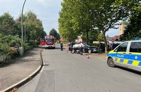 Polizei Coesfeld: POL-COE: Rosendahl, Osterwick, Droste-Hülshoff-Weg/Spektakulärer Unfall endet glimpflich