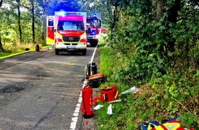 Freiwillige Feuerwehr Schalksmühle: FW Schalksmühle: Schwerer Verkehrsunfall - eine Person gestorben