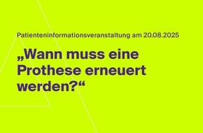 ATOS Gruppe GmbH & Co. KG: Patientenveranstaltung am 20. August 2025 in der ATOS Klinik Braunfels