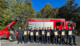 Feuerwehr Iserlohn: FW-MK: Neue Fachkräfte für den Einsatz technische Hilfeleistung