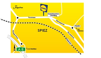 LIDL Schweiz: Spiez: Lidl Schweiz eröffnet 88. Filiale / Mit der Eröffnung der vierten Filiale im Berner Oberland stärkt Lidl Schweiz die regionale Präsenz und setzt den Expansionskurs fort (BILD)