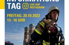 Feuerwehr München: FW-M: Online-Infotag zu Traumjobs bei der Feuerwehr München