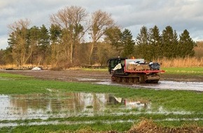 Feuerwehr Flotwedel: FW Flotwedel: 11. Lagemeldung zur Hochwasserlage in der Samtgemeinde Flotwedel