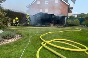 Feuerwehr Oberhausen: FW-OB: Gartenlaubenbrand in Alstaden