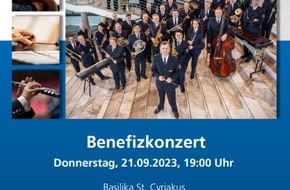 Polizeiinspektion Göttingen: POL-GÖ: (445/2023) Benefizkonzert am 21. September in Basilika St. Cyriakus - Polizeiseelsorge Niedersachsen und Polizeikommissariat Duderstadt holen das Polizeiorchester Niedersachsen nach Duderstadt